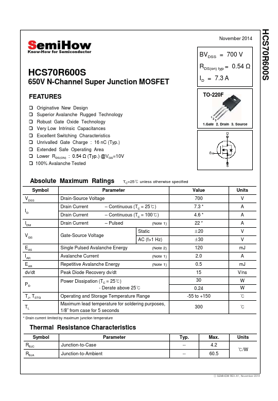 HCS70R600S