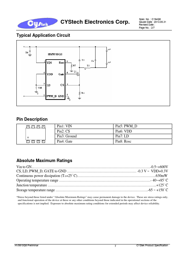 HV9910Q8