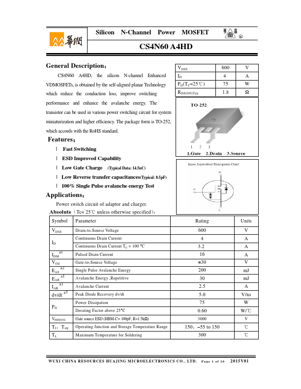 CS4N60A4HD