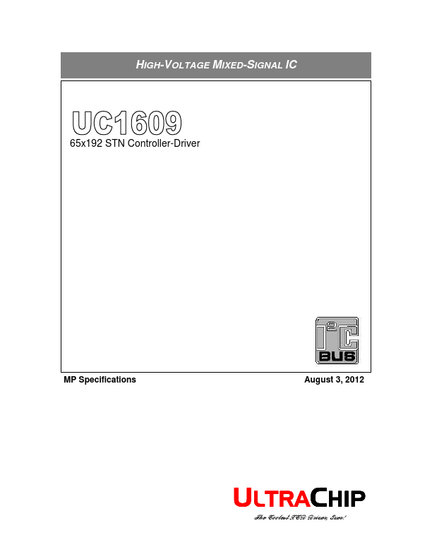 UC1609 Datasheet Preview